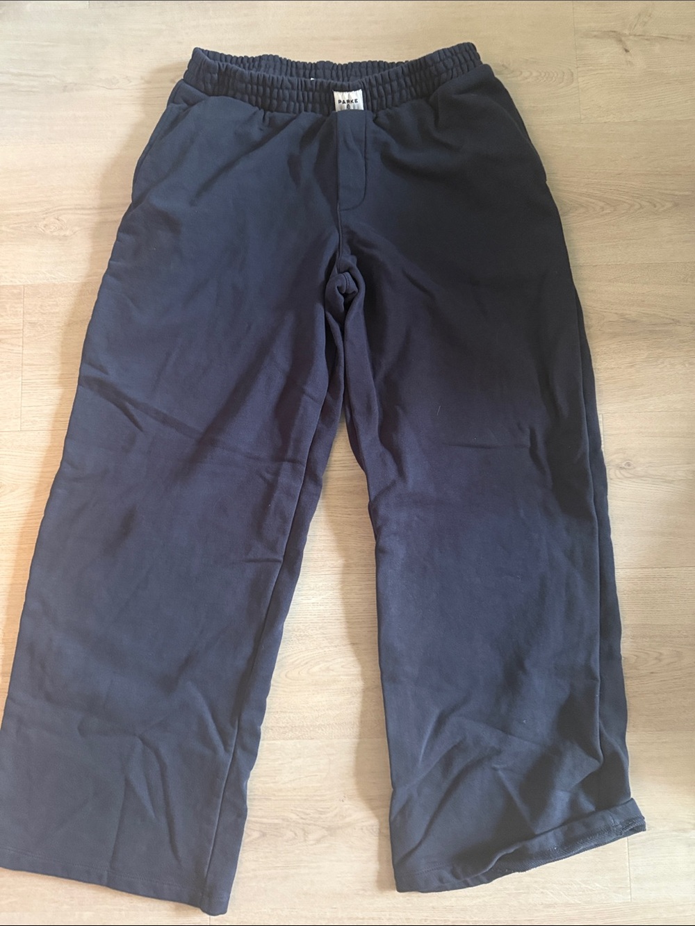 PARKE X TARGET WIDE LEG SWEATPANTS NAVY